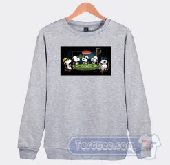 Cheap Snoopy Peanuts Dogs Playing Poke Sweatshirt