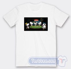 Cheap Snoopy Peanuts Dogs Playing Poke Tees