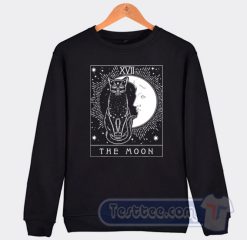 Cheap Tarot Card XVII The Moon And Cat Sweatshirt