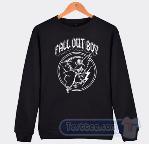 Cheap Fall Out Boy Flying Grim Reaper Sweatshirt