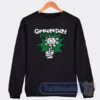 Cheap Kerplunk Green Day Flower Pot Sweatshirt