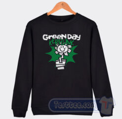Cheap Kerplunk Green Day Flower Pot Sweatshirt