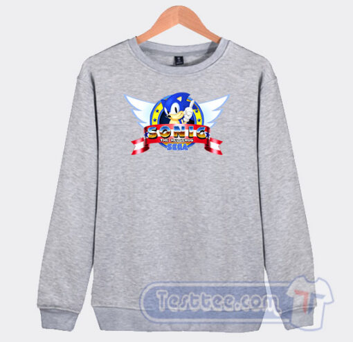 Cheap Sonic Old Title Game Sweatshirt