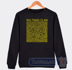 Cheap Wu-Tang Yellow Logo Clan Joy Division Sweatshirt